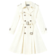 White Double-Breasted Trench Coat